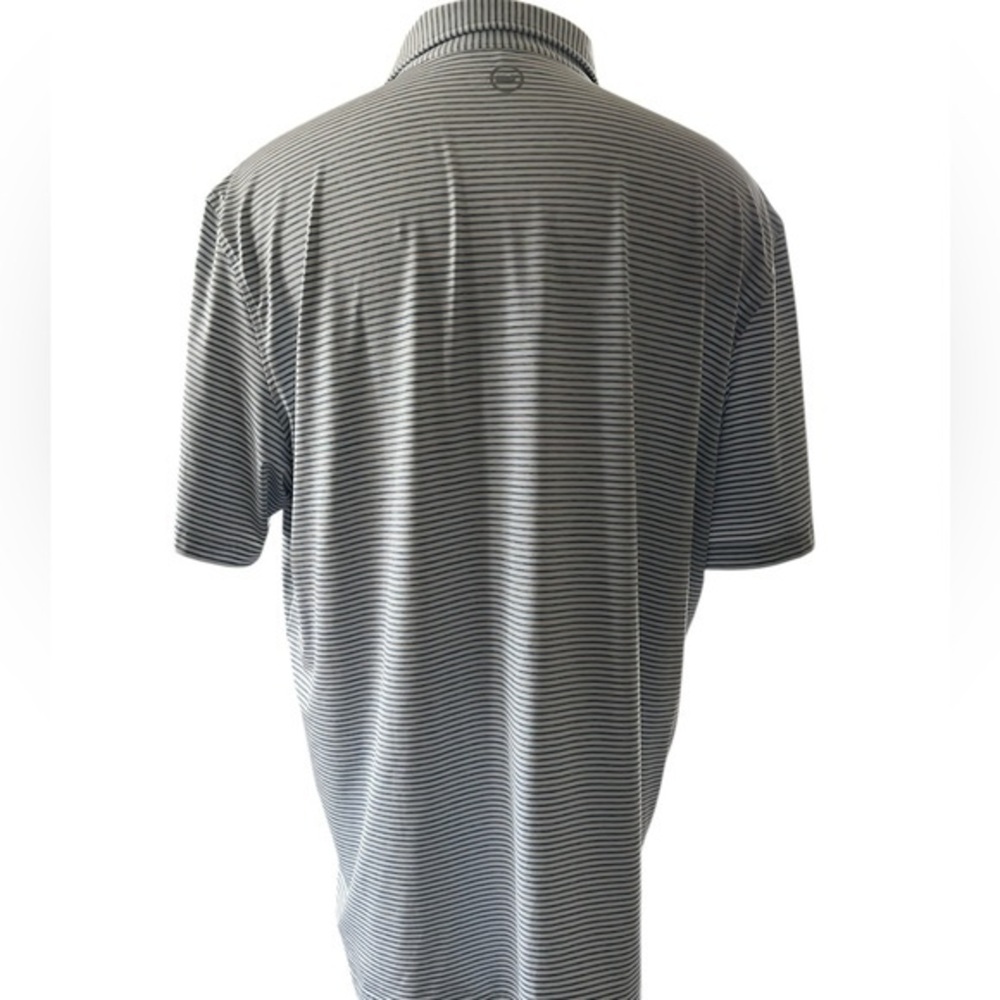 VINEYARD VINES Performance White Blue Striped Sankaty Polo Shirt Golf Size XXL - Picture 2 of 13